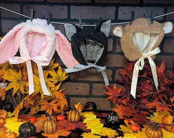Animal Bonnet Pattern for 18in Dolls