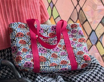 Ladybug Party tote for 18" dolls
