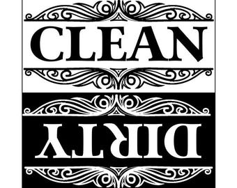 Lightweight Clean Dirty Dishwasher Magnet