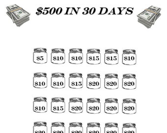 Money Pot Saver Planning Sheet