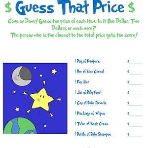 Guess That Price Night Themed Party