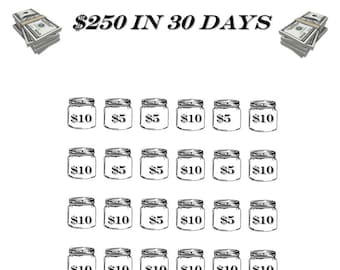Financial Planning: Money Pot Save 250 in 30 days