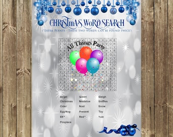 Holiday Word Search Game
