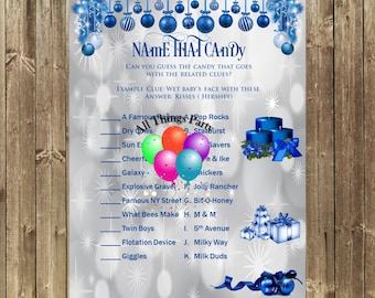 Holiday Themed Name That Candy Game