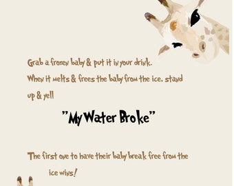 My Water Broke Giraffe