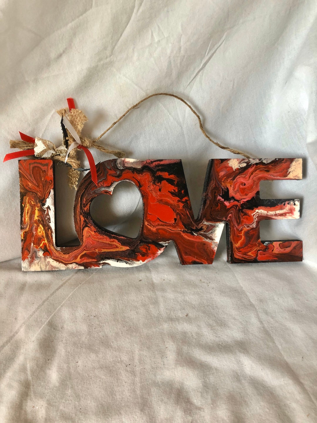 Love Home Decor Wall Hanging Wood Love Sign Wall Art Acrylic Etsy