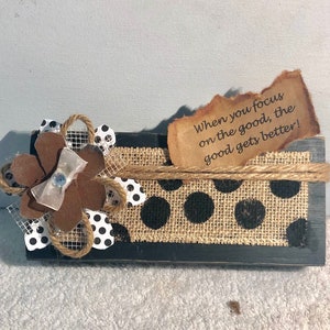 Photo holder, positive motivation decor, Mother gift, Daughter gift, message holder, Friend gift