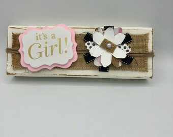 It’s a Girl Newborn Baby Gift, Baby Girl Shower Gift, Pink Nursery Decor