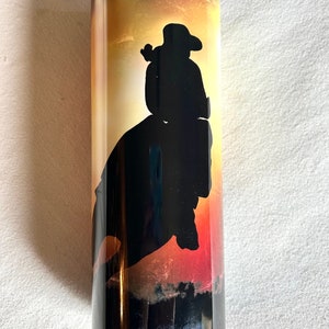 Barrel Racer Skinny 20 oz Travel Mug or Tumbler, Equine or Horse Hot or Cold Insulated Cup, Barrel Racer or Cowgirl Gift Idea