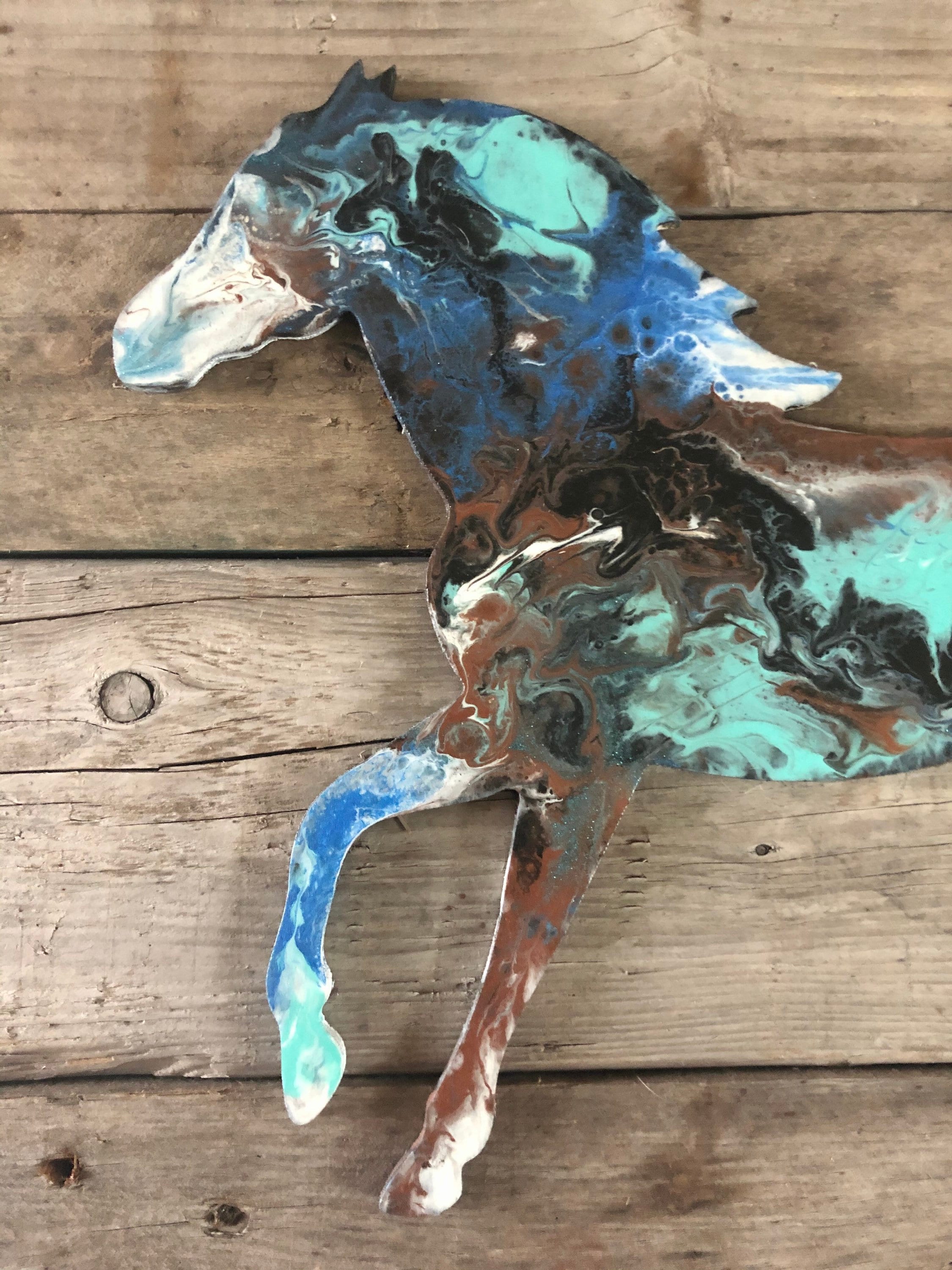 Horse Wall Hanging, Equine Art, Gift for Horse Lover, Rustic Decor Etsy