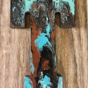 Letter or Initial Country Wall Sign, Alphabet T Rustic Wall Hanging, Custom Gift Idea