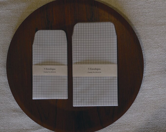Graph Grid Tracing Paper Envelopes Classiky Etsy