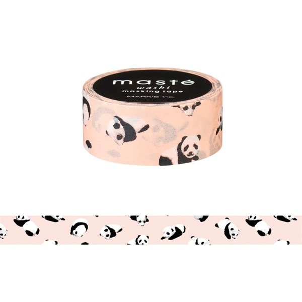 Pandas en rosa cinta Washi - Maste MST-MKT58-A