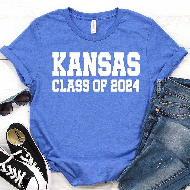 Kansas Jayhawks Class of 2024 Tshirt, KU Graduation, Alumni Shirt Etsy