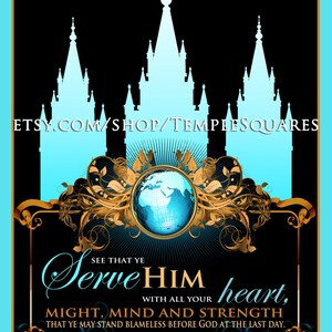 YW imprimible LDS Temple Art en 4 tamaños. Jóvenes Mujeres Jóvenes 2015 Tema Embarque Serie Descarga Instantánea De SonidoDigital