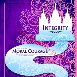 Printable - 3 sizes! LDS Young Women Personal Progress Values &quot;Integrity&quot; Ar Instant Download Digital Files