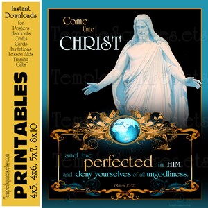 Printables posters-4 populaire maten en hand-outs komen tot Christus bundel digitale collage. De maatschappij van de hulp, YW, wederzijds, fijne kunst, LDS