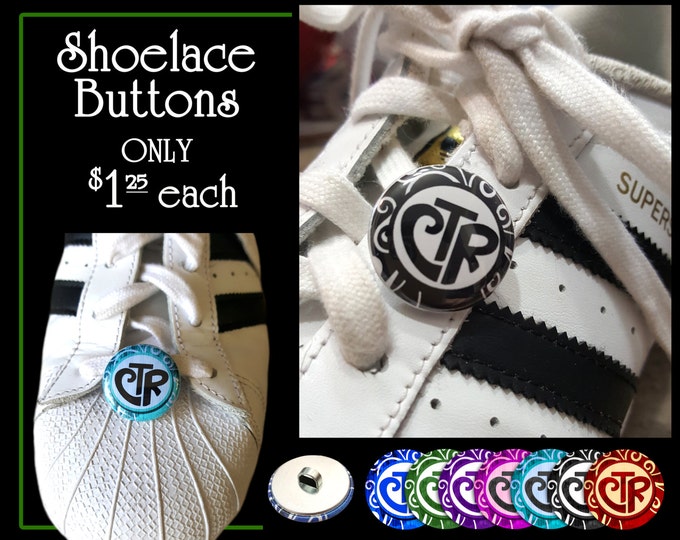 CTR Choose The Right Shoelace Button Primary Theme Birthday and Christmas Gifts for Children, Teens, Missionary, Stocking Stuffer YW