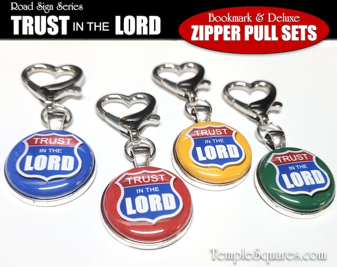 Trust in the Lord Heart Clip Young Women Youth Theme Primary Zipper Pull Charm Gifts Birthday YWIE Baptism Come Follow Me LDS