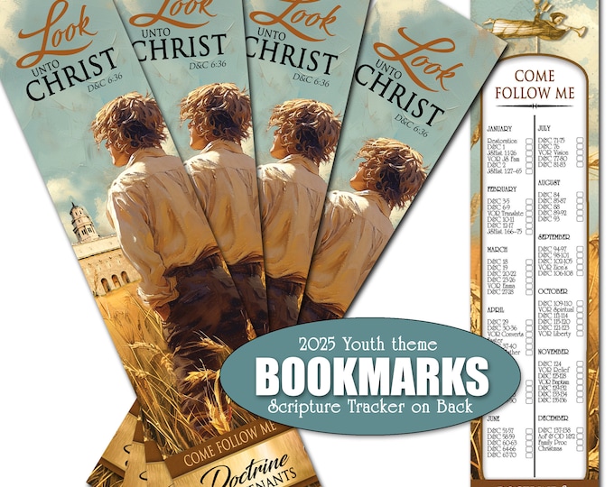 Pack of 10 Bookmarks - I am a Beloved Daughter -YW Young Women Theme Scripture Study