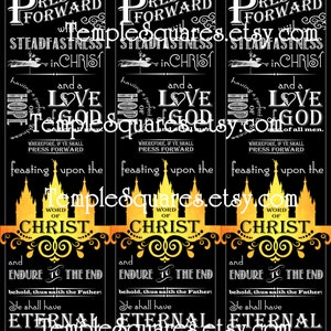 PRINTABLES &quot;Press Forward&quot; Custom Size. YW Young Women posters, handouts, birthday, missionary gifts, crafts DIY