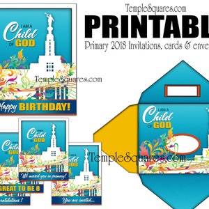 IMPRIMABLE invite cartes Merci, nous vous manquez, joyeux anniversaire, idéal pour être 8, invitation de félicitations, plus correspondant enveloppes LDS artisanat