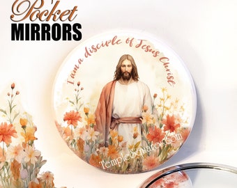 I am a Disciple of Jesus Christ Pocket Mirror for 2024 YW Youth Theme Young Women for Christmas or Birthday Gifts Ministering Book of Mormon