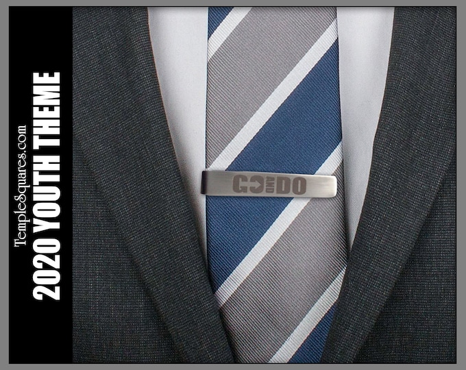 Go and Do Tie Bar Tie Clip YM Young Men 2020 Youth Theme I Will Go I Will Do 1 Nephi 3:7 LDS Priesthood Gift Missionary Christmas Birthday