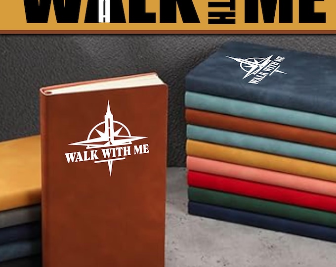 2026 Youth theme "Walk with Me" journal notebook for Young Women, Young Men, Relief Society, Come Follow Me Old Testament Moses 6:34