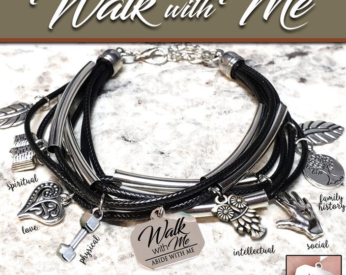 Multi Strand Charm Bracelet "Walk with Me" 2026 theme YW Young Women Jewelry YW Birthday Christmas gifts