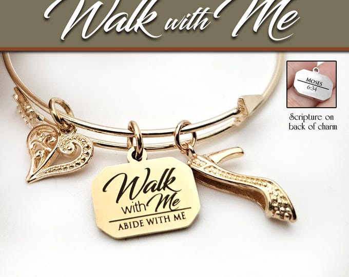 Arrow Charm Bracelet "Walk with Me" 2026 theme YW Young Women Jewelry YW Birthday Christmas gifts