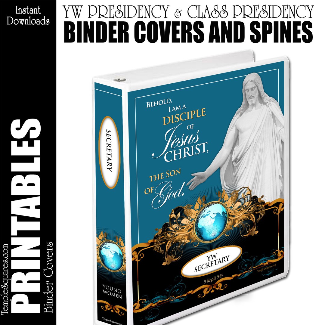 Printable Bundle 2024 YW Presidency Binder Covers and Class ...
