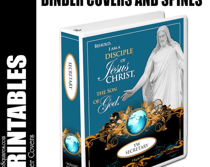 Printable Bundle 2024 YW Presidency Binder Covers and Class Presidencies Youth Theme Disciple of Jesus Christ for Calendar Planner LDS