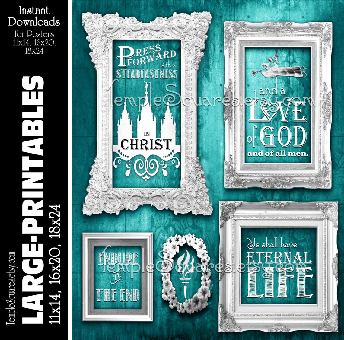 LARGE Printable Poster Sizes Yw Press Forward With | Etsy