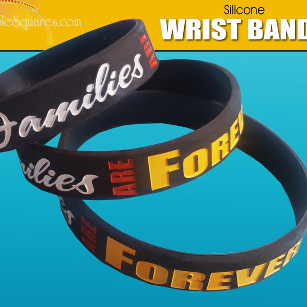 Primary Come Follow Me Families Are Forever LDS silicone bracelet wristbands Christmas gift birthday gifts baptism great to be 8 Youth