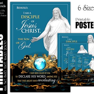 2024 Jugend Thema Ich bin ein Schüler von Jesus Christus druckbares Poster und Handouts YW YM Junge Frauen HLT Sofortiger digitaler Download Frauenhilfsvereinigung