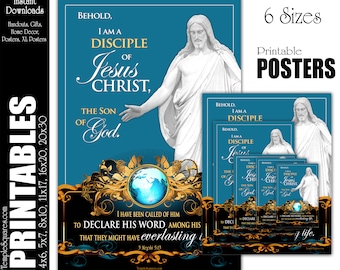 2024 Youth Theme I Am A Disciple of Jesus Christ Printable Poster and Handouts YW YM Young Women LDS Instant Digital Download Relief Society
