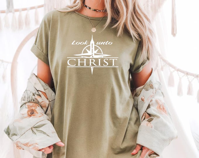 SVG digital file for 2025 Youth Theme Look unto Christ Young Women Young Men t-shirts, stickers, cards, journals, water bottles etc...