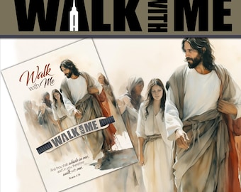 Walk with Me Shoe Tag 2026 Youth Theme YW YM Primary Young Women Young Men Moses 6:34 Gift