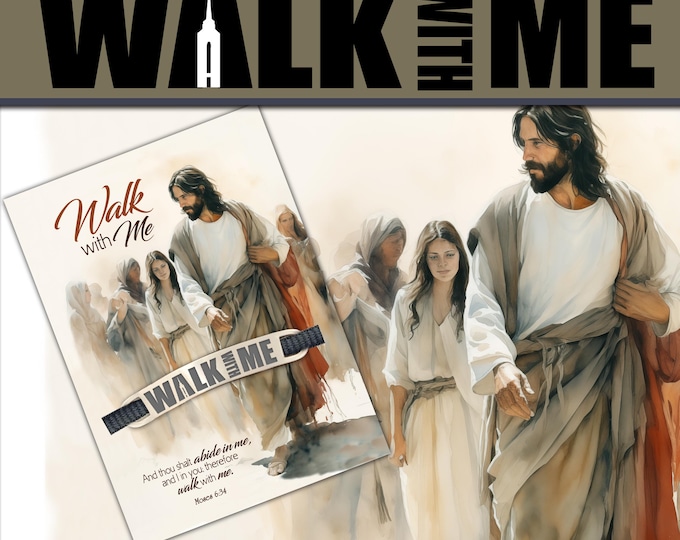 Pre Order Ships Approx. Nov 14th Walk with Me Shoe Tag 2026 Youth Theme YW YM Primary Young Women Young Men Moses 6:34 Gift