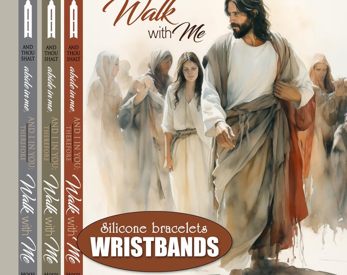 PRE-Order Silicone Bracelets. Walk with Me 2026 Youth Theme, Young Women theme, birthday and Christmas gifts, Valiant day camp, EFY, FSY