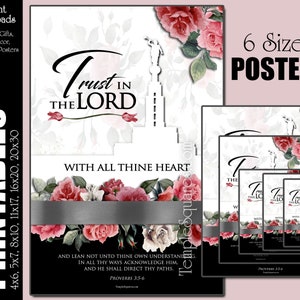 YW Thema Vertrauen in den Herrn druckbare Poster und Handouts Junge Frauen HLT Home Decor Rosen Sofortiger digitaler Download Frauenhilfsvereinigung