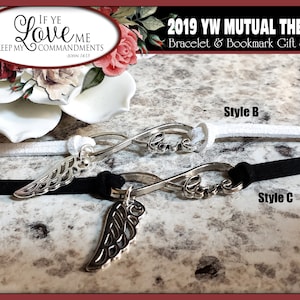 Charm Bracelets & Bookmark Gift Sets If Ye Love Me Keep My Commandments YW Young Women New Beginnings Come Follow Me New Testament scripture