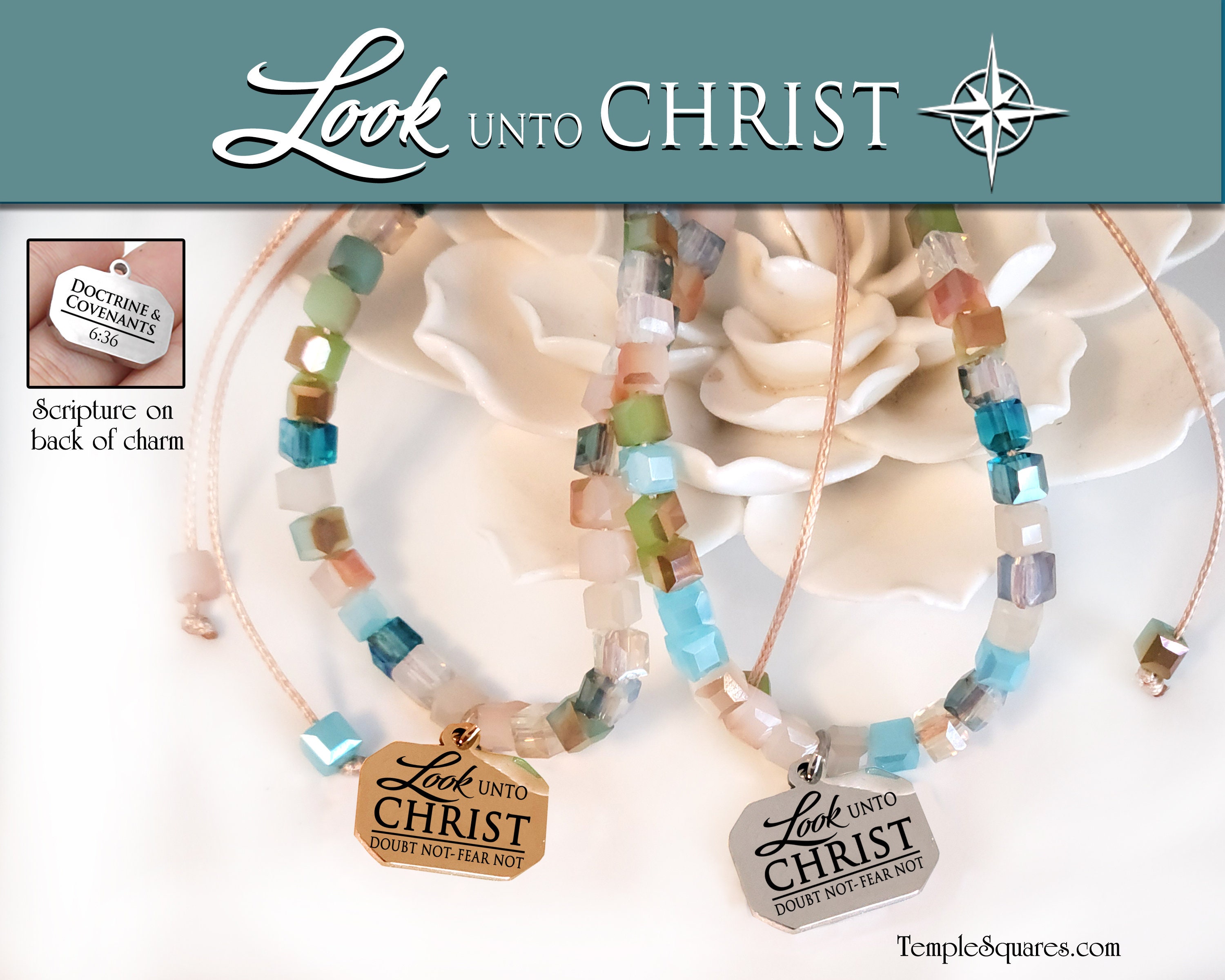 Scripture charm bracelets store