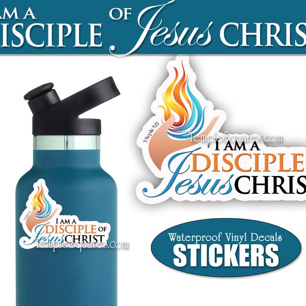 Stickers I am a Disciple of Jesus Christ 2024 Come Follow Me Book of Mormon Scripture Study YW YM Youth Theme Primary