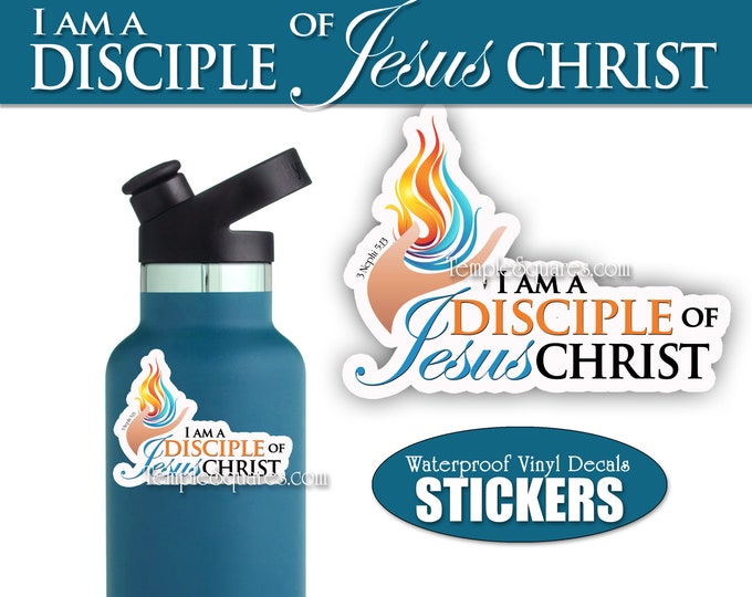 Stickers I am a Disciple of Jesus Christ 2024 Come Follow Me Book of Mormon Scripture Study YW YM Youth Theme Primary