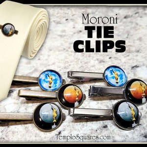 Mormon Moroni LDS Tie Clip Christmas, Priesthood, 12 Year Birthday, Boys, Young Men, Bishopric, Counselors, Missionary Gift image 1