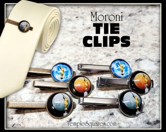 Mormon Moroni LDS Tie Clip - Christmas, Priesthood, 12 Year Birthday, Boys, Young Men, Bishopric, Counselors, Missionary Gift