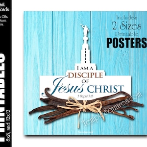 2024 Tema juvenil Soy un discípulo de Jesucristo Cartel imprimible y folletos YW YM Mujeres Jóvenes SUD Descarga digital instantánea Sociedad de Socorro