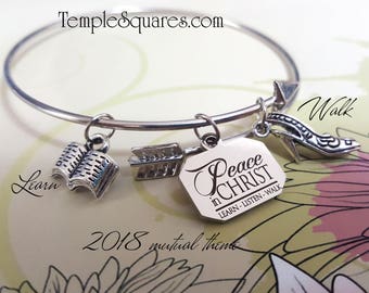 Peace In Christ Charm Bracelets Young Women  Jewelry Charms New Beginnings gifts birthday gift missionary jewelry Come Follow Me LDS